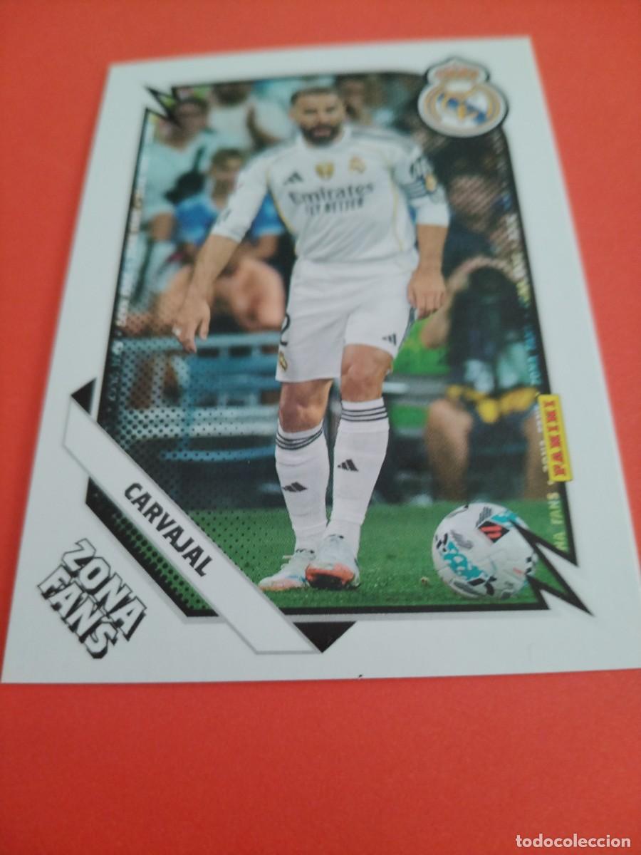 Cromos de f&uacute;tbol: PANINI CLUB REAL MADRID 2025/2026 ZONA FANS CARVAJAL