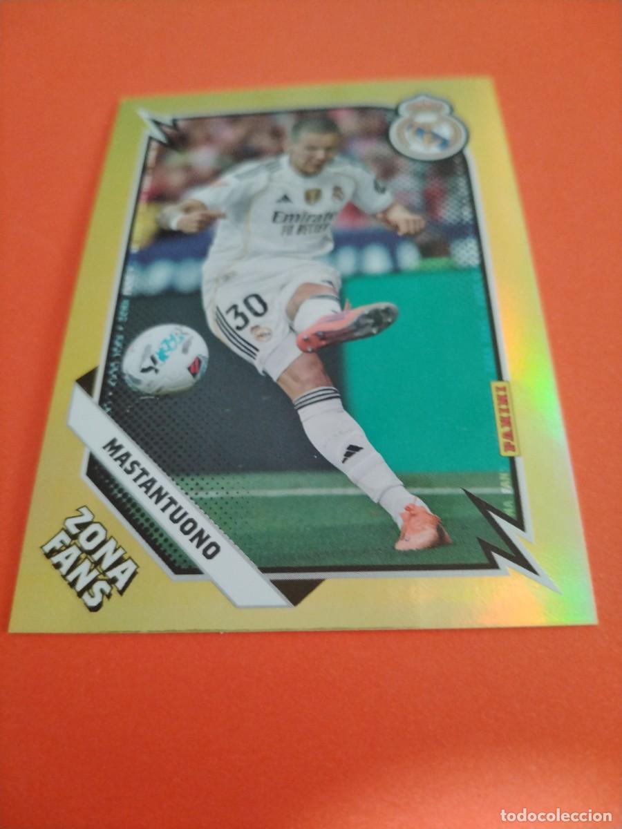 Cromos de f&uacute;tbol: PANINI CLUB REAL MADRID 2025/2026 ZONA FANS MASTANTUONO
