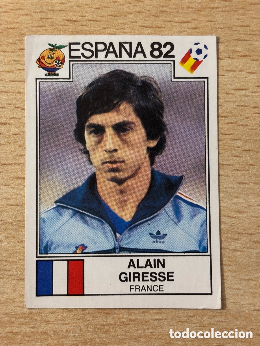 Cromos de f&uacute;tbol: # 285 Alain Giresse Francia Mundial Espa&ntilde;a 82 sin pegar Panini