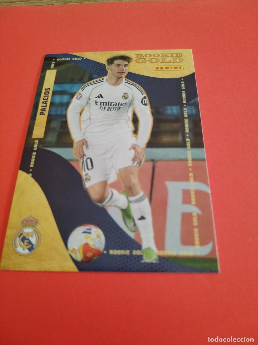Cromos de f&uacute;tbol: PANINI CLUB REAL MADRID 2025/2026 ROOKIE GOLD PALACIOS