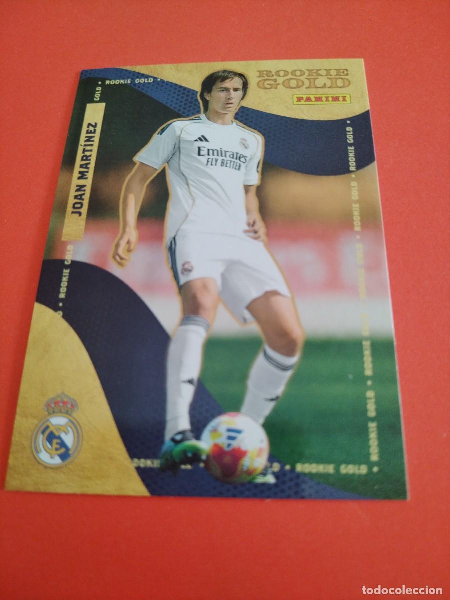 Cromos de f&uacute;tbol: PANINI CLUB REAL MADRID 2025/2026 ROOKIE GOLD JOAN MARTINEZ