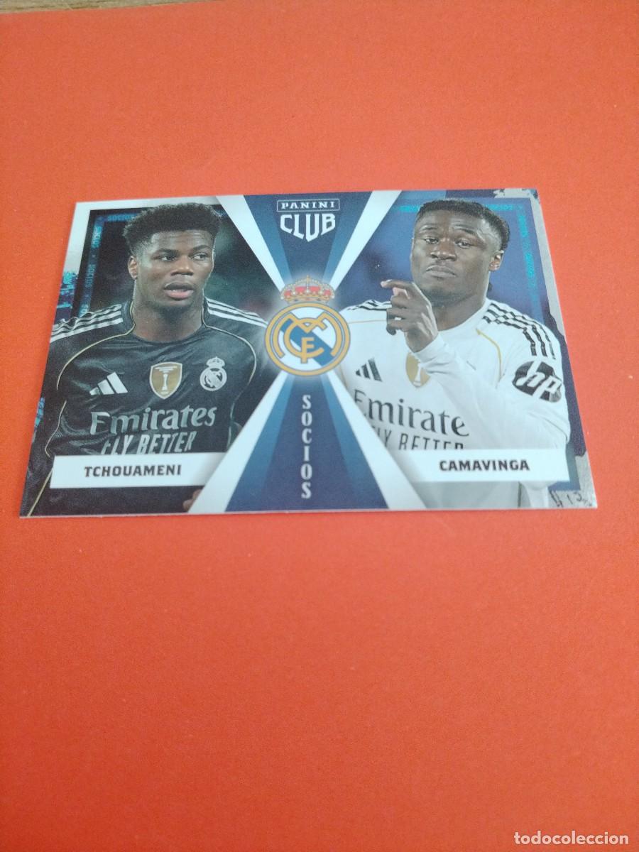 Football Stickers: PANINI CLUB REAL MADRID 2025/2026 SOCIOS CAMAVINGA TCHOUAMENI