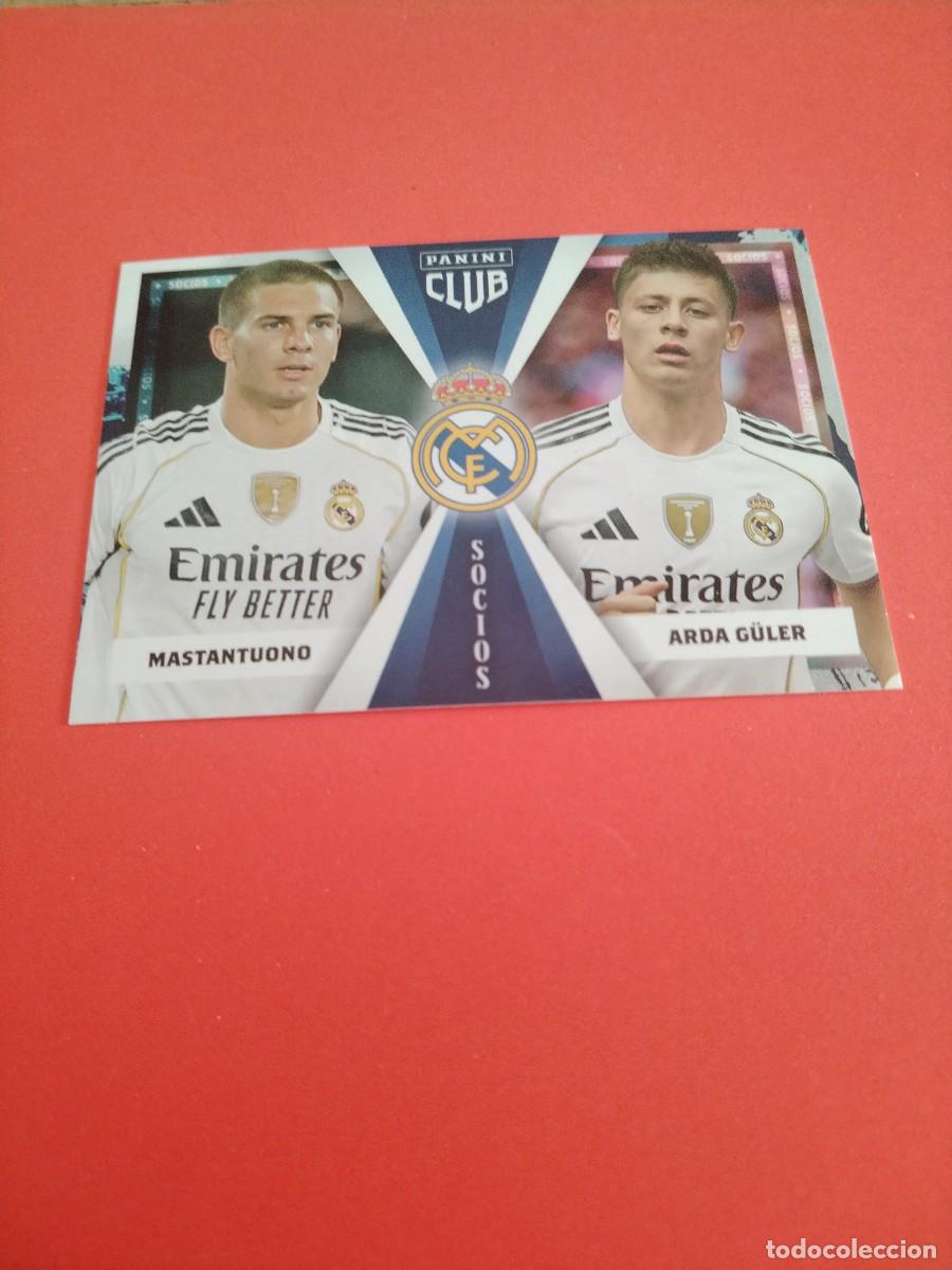 Football Stickers: PANINI CLUB REAL MADRID 2025/2026 SOCIOS MASTANTUONO GULER