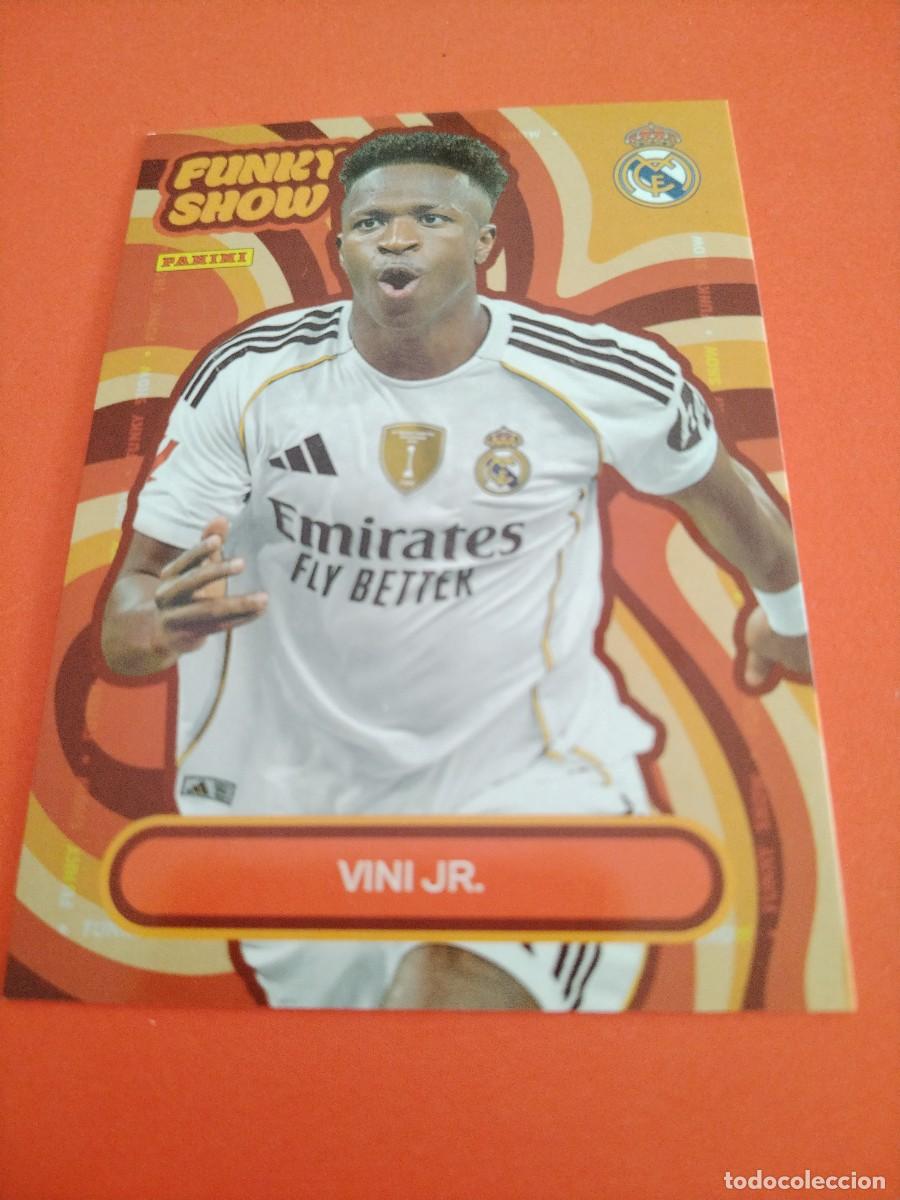 Cromos de f&uacute;tbol: PANINI CLUB REAL MADRID 2025/2026 FUNKY SHOW VINICIUS