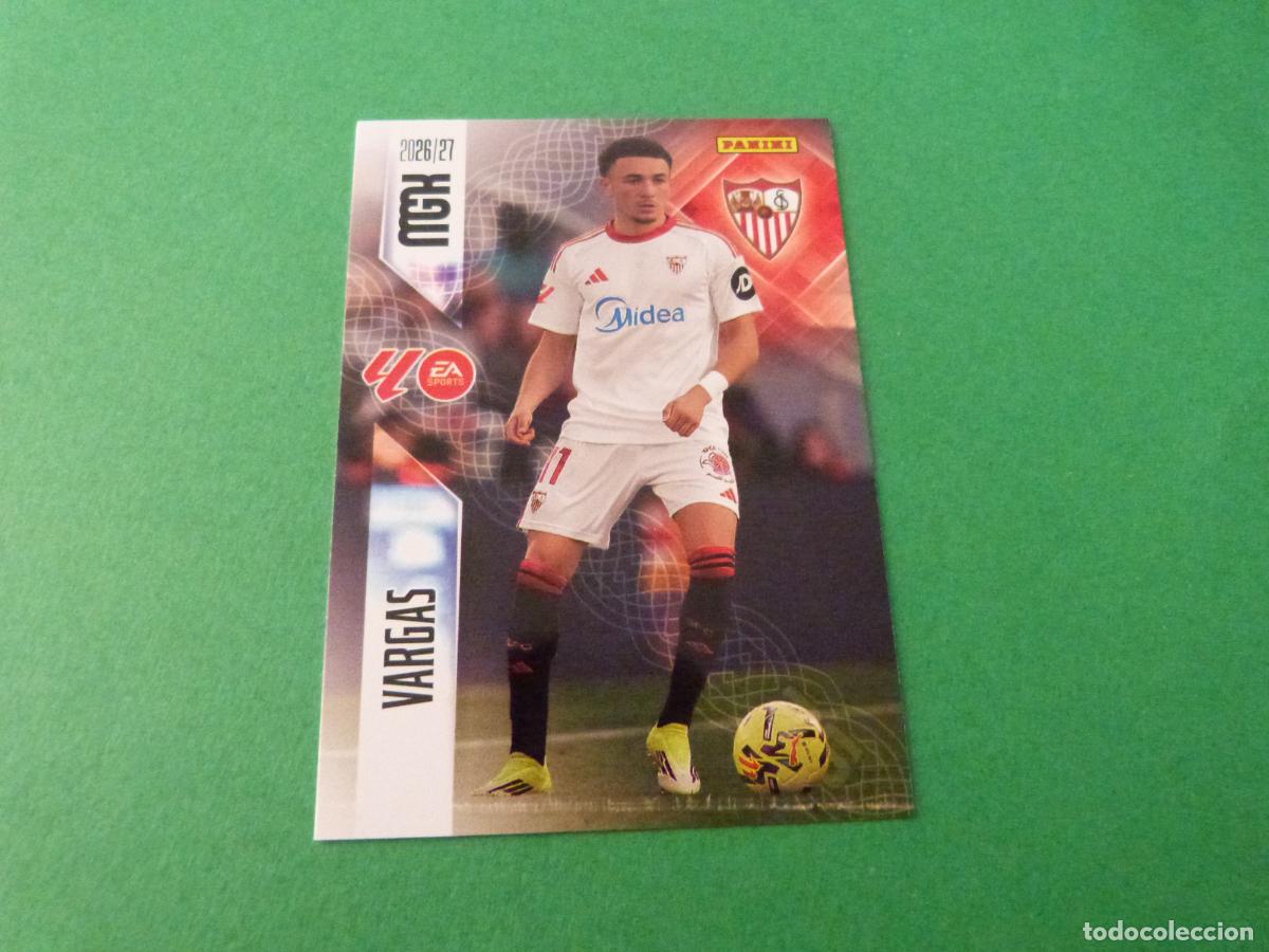 Cromos de f&uacute;tbol: TRADING CARD FUTBOL VARGAS SEVILLA F.C. N&ordm; 337 LIGA MEGACRACKS 2026-2027/26-27 PANINI