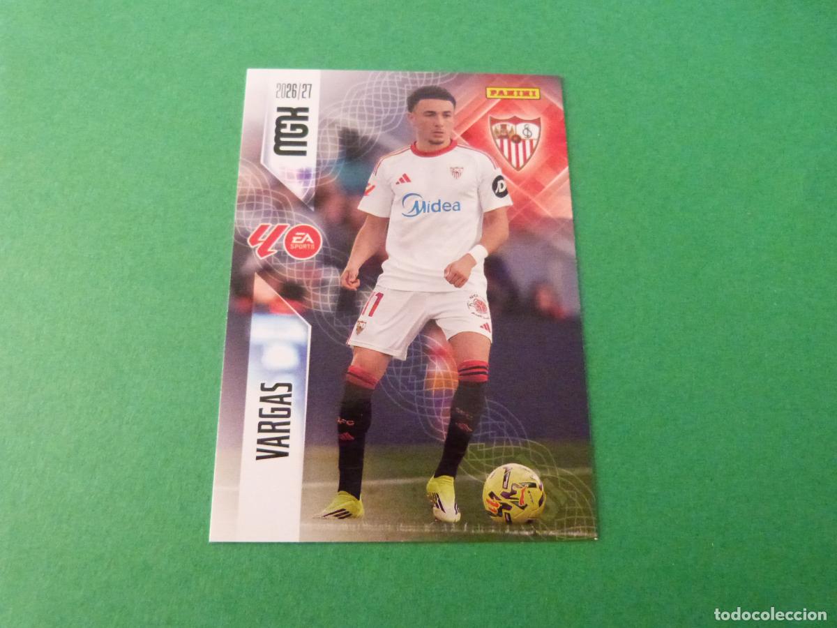 Cromos de f&uacute;tbol: TRADING CARD FUTBOL VARGAS SEVILLA F.C. N&ordm; 337 LIGA MEGACRACKS 2026-2027/26-27 PANINI