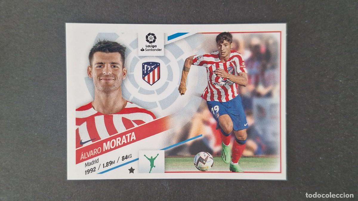 Cromos de f&uacute;tbol: L1 MORATA ATLETICO DE MADRID FICHAJE 47 LIGA ESTE 2022 2023 22 23 NUNCA PEGADO SIN PEGAR