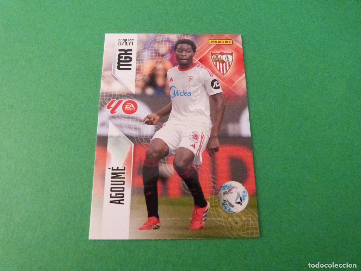 Cromos de f&uacute;tbol: TRADING CARD FUTBOL AGOUM&Eacute; SEVILLA F.C. N&ordm; 335 LIGA MEGACRACKS 2026-2027/26-27 PANINI