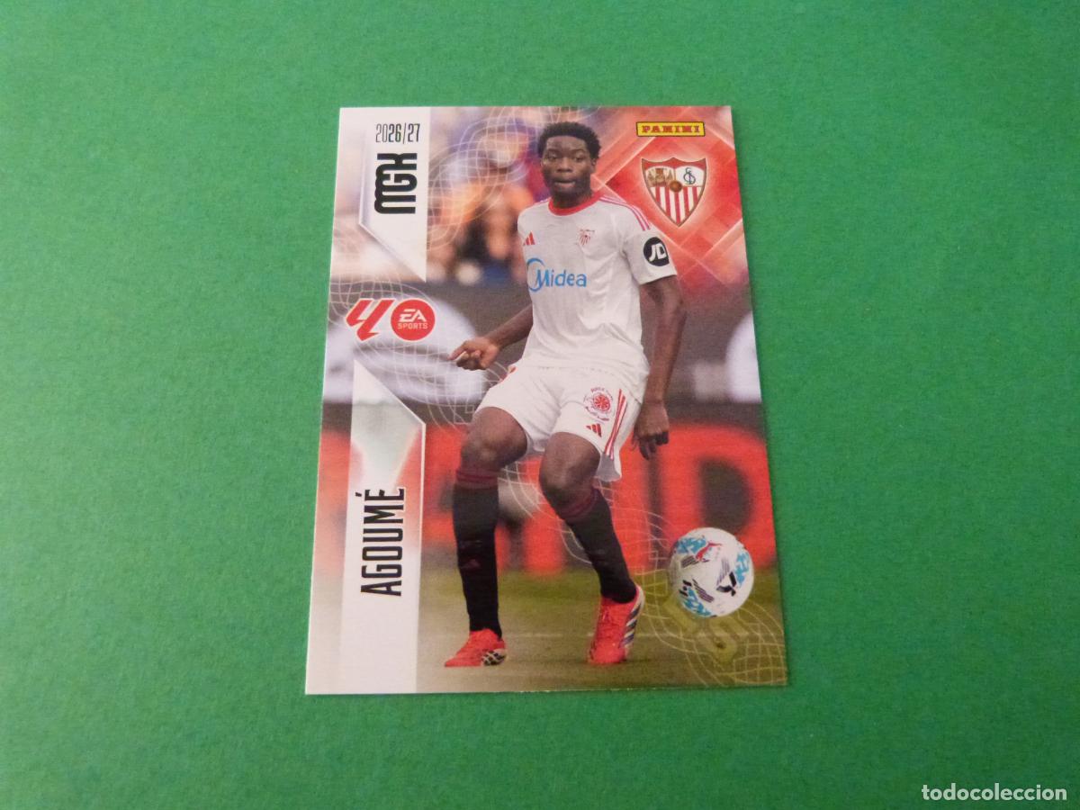 Cromos de f&uacute;tbol: TRADING CARD FUTBOL AGOUM&Eacute; SEVILLA F.C. N&ordm; 335 LIGA MEGACRACKS 2026-2027/26-27 PANINI