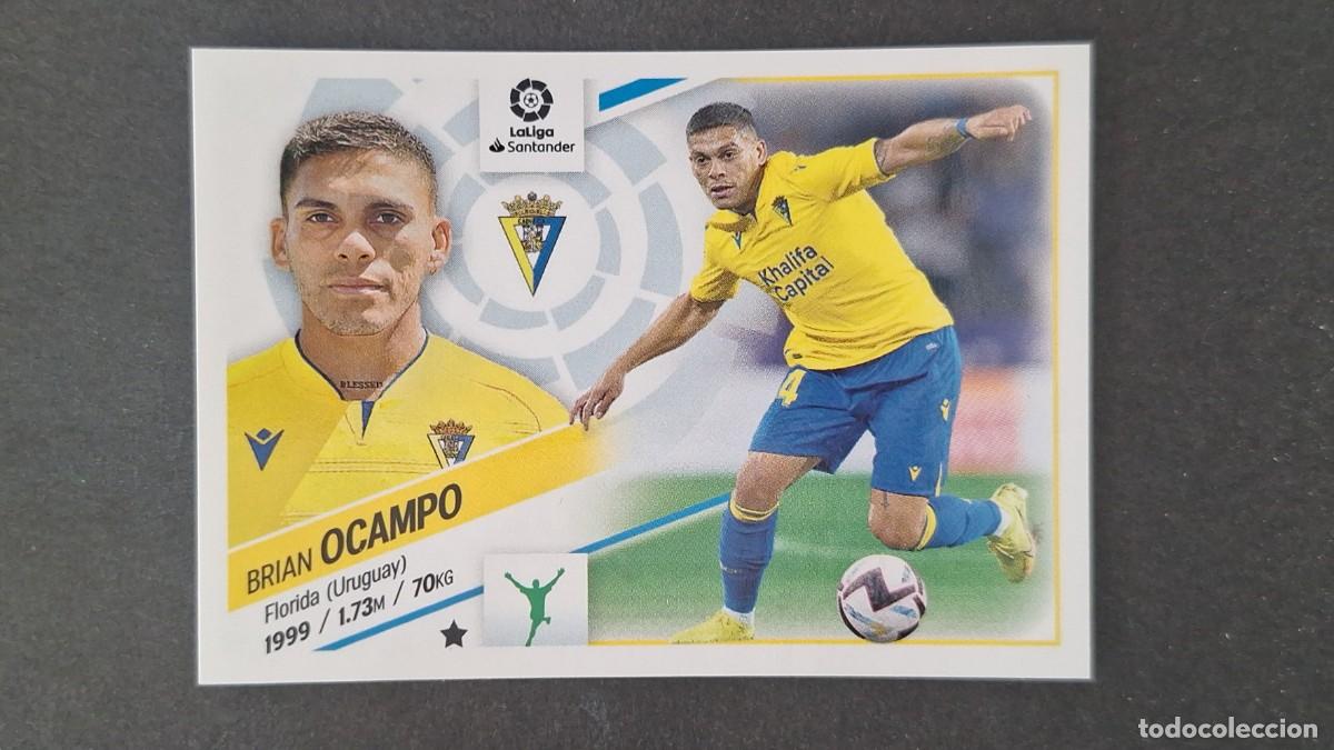 Cromos de f&uacute;tbol: L1 OCAMPO CADIZ C. F. FICHAJE 52 LIGA ESTE 2022 2023 22 23 NUNCA PEGADO SIN PEGAR