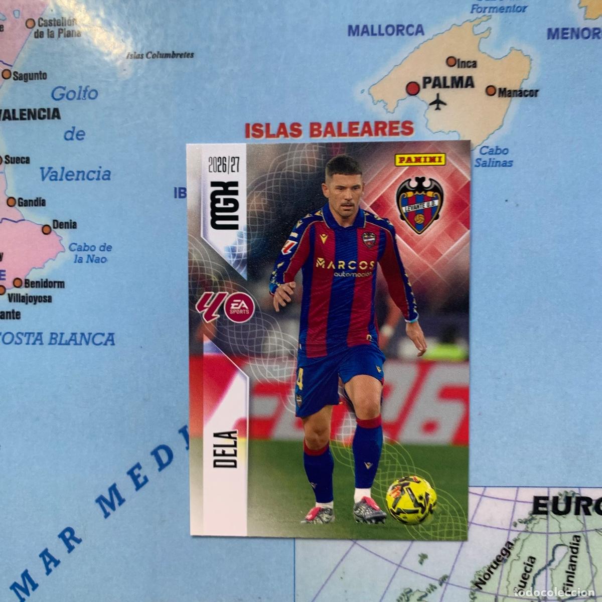 Cromos de f&uacute;tbol: Dela n&uacute;mero 203 del Levante megacracks 26-27 2026-2027