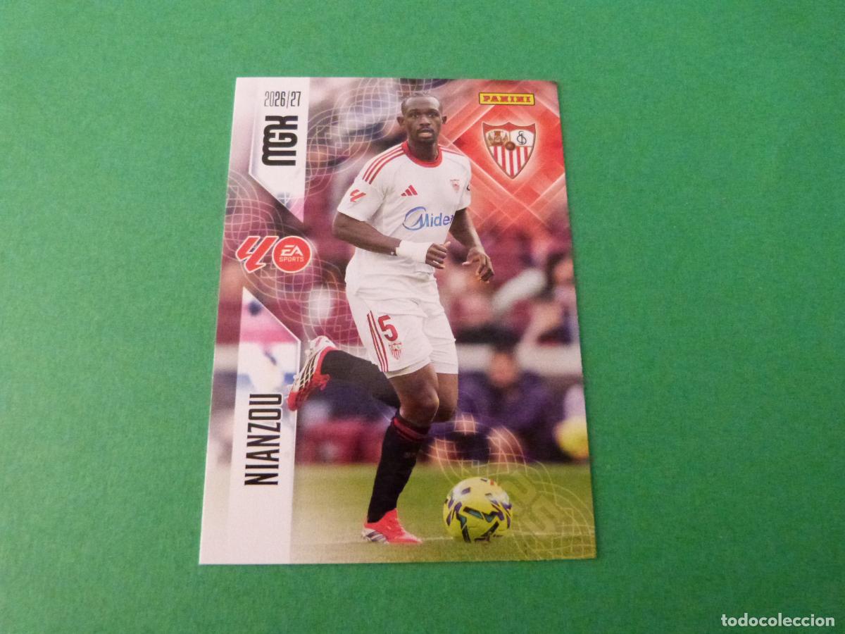 Figurine di Calcio: TRADING CARD FUTBOL NIANZOU SEVILLA F.C. N&ordm; 331 LIGA MEGACRACKS 2026-2027/26-27 PANINI