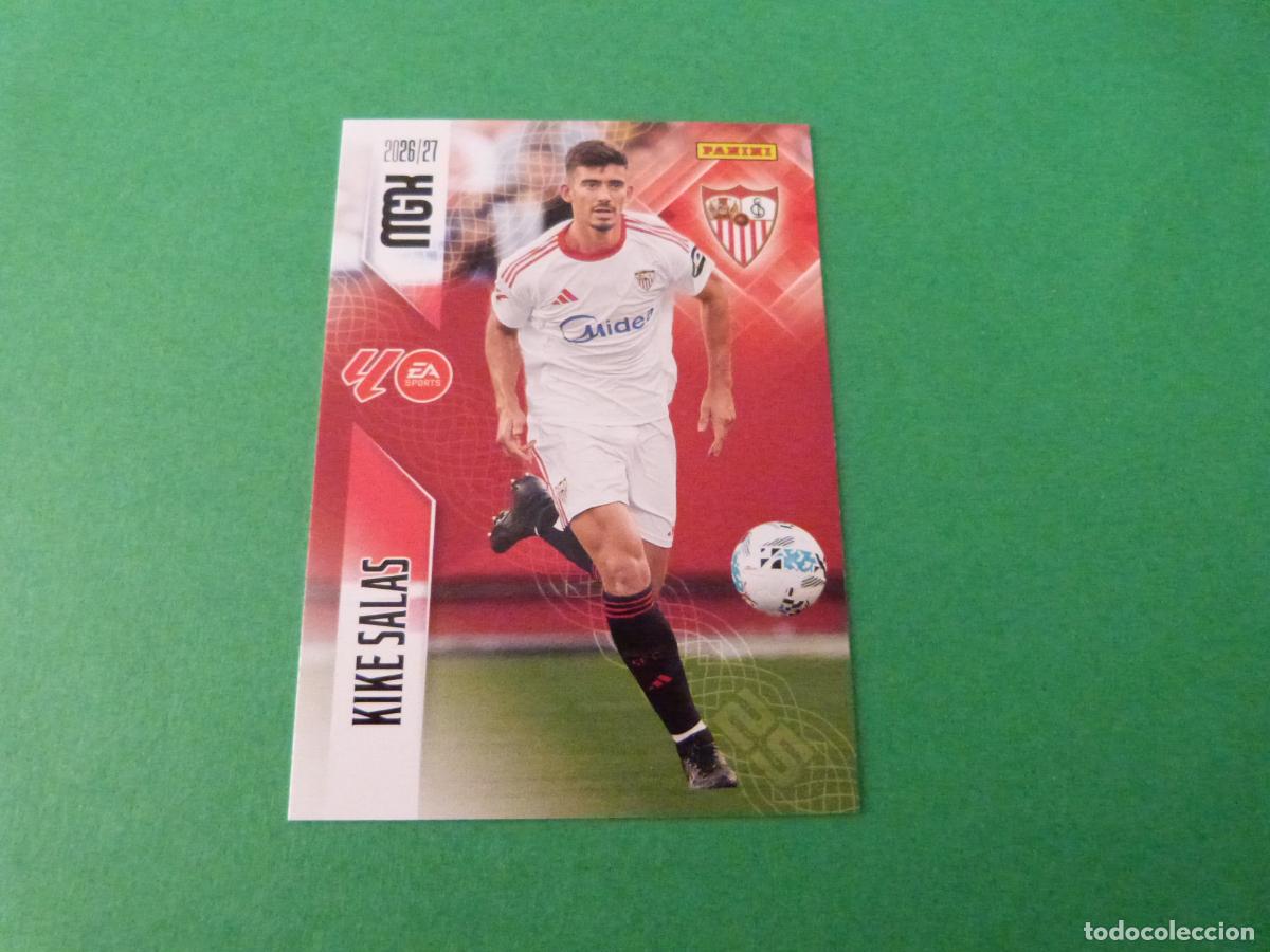 Figurine di Calcio: TRADING CARD FUTBOL KIKE SALAS SEVILLA F.C. N&ordm; 330 LIGA MEGACRACKS 2026-2027/26-27 PANINI