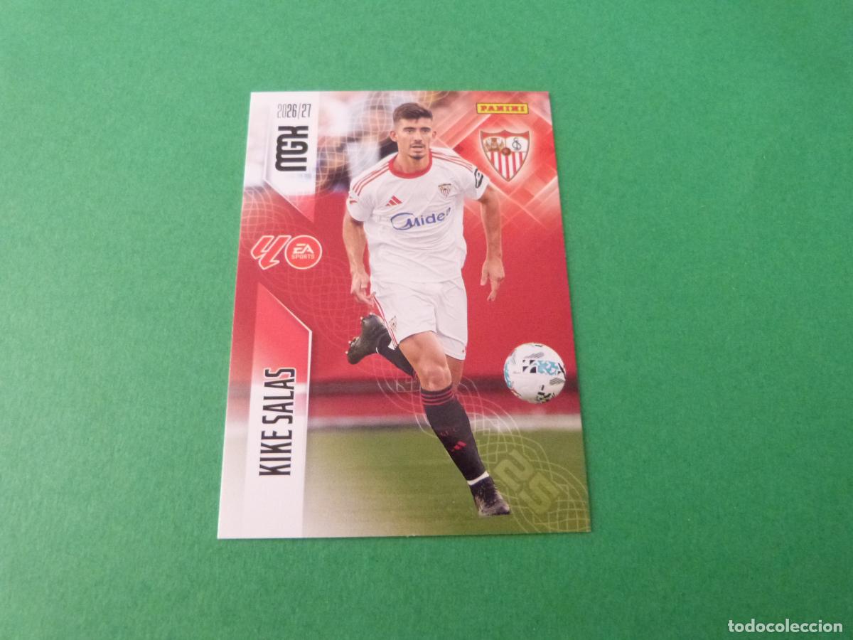 Figurine di Calcio: TRADING CARD FUTBOL KIKE SALAS SEVILLA F.C. N&ordm; 330 LIGA MEGACRACKS 2026-2027/26-27 PANINI