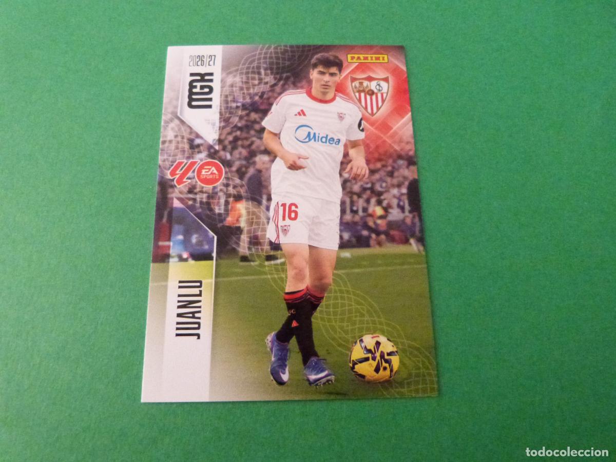 Figurine di Calcio: TRADING CARD FUTBOL JUANLU SEVILLA F.C. N&ordm; 329 LIGA MEGACRACKS 2026-2027/26-27 PANINI