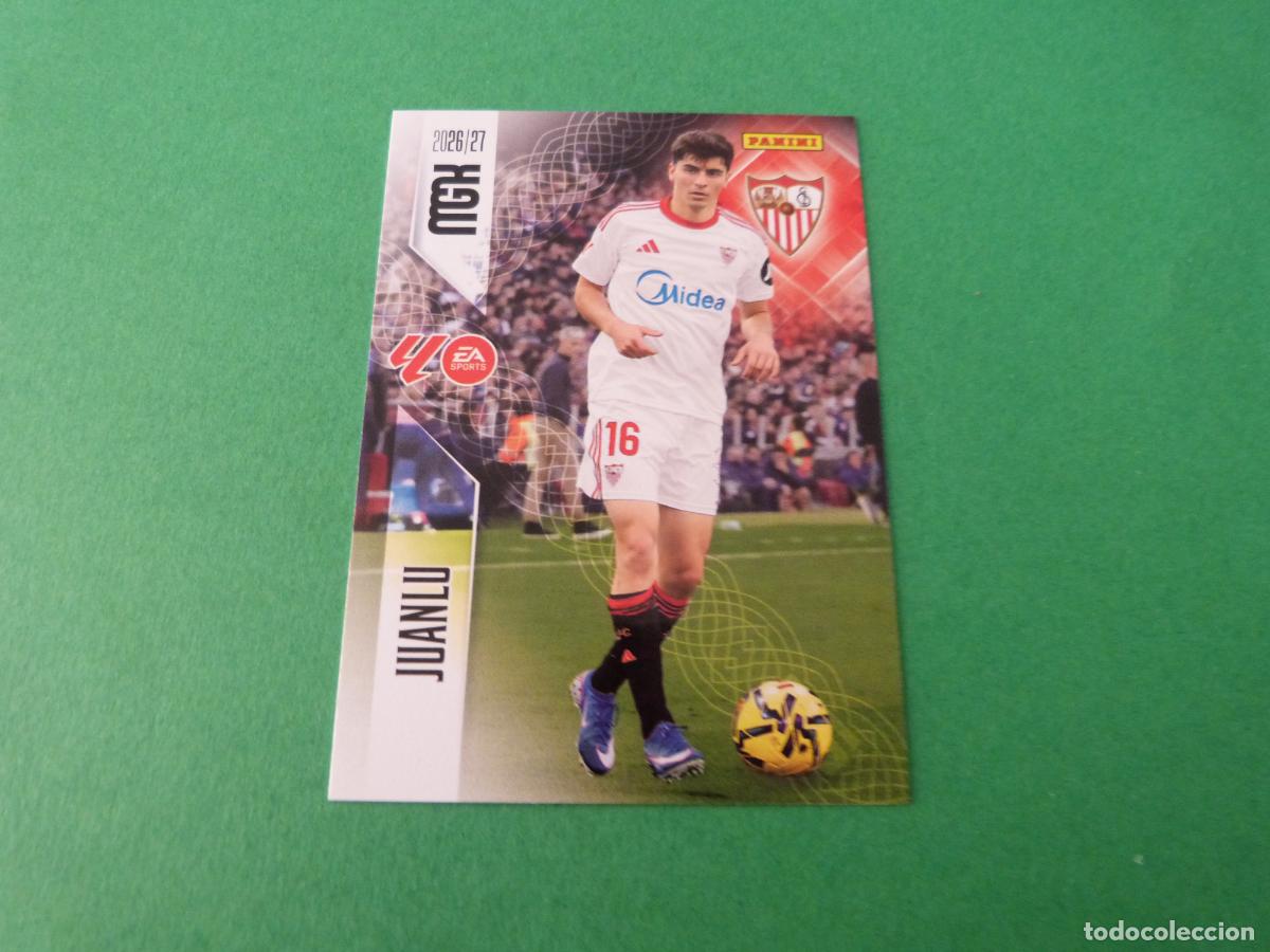 Figurine di Calcio: TRADING CARD FUTBOL JUANLU SEVILLA F.C. N&ordm; 329 LIGA MEGACRACKS 2026-2027/26-27 PANINI