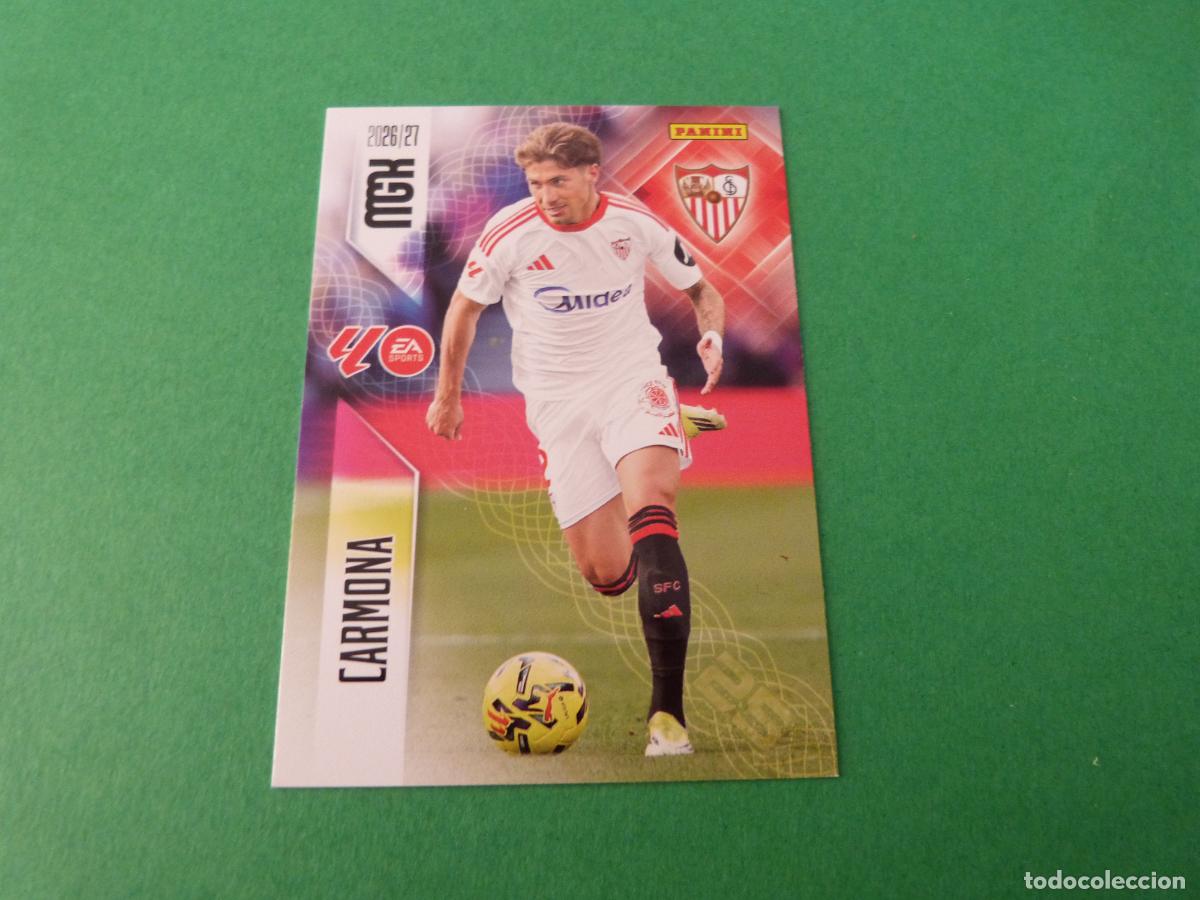 Figurine di Calcio: TRADING CARD FUTBOL CARMONA SEVILLA F.C. N&ordm; 328 LIGA MEGACRACKS 2026-2027/26-27 PANINI