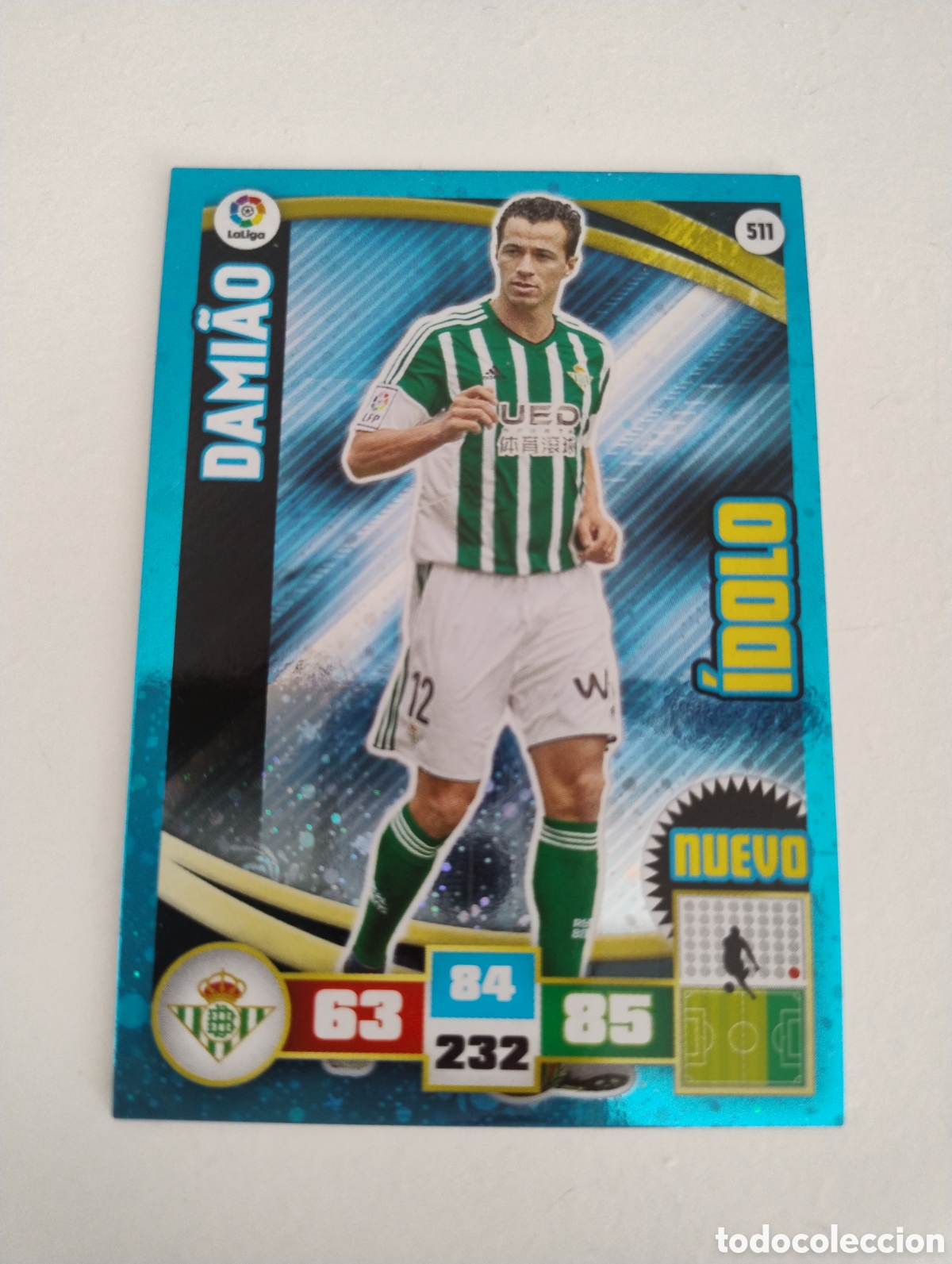 Figurine di Calcio: 511 - Damiao - Betis - Adrenalyn XL Liga 2015 - 2016 Nuevo &Iacute;dolo