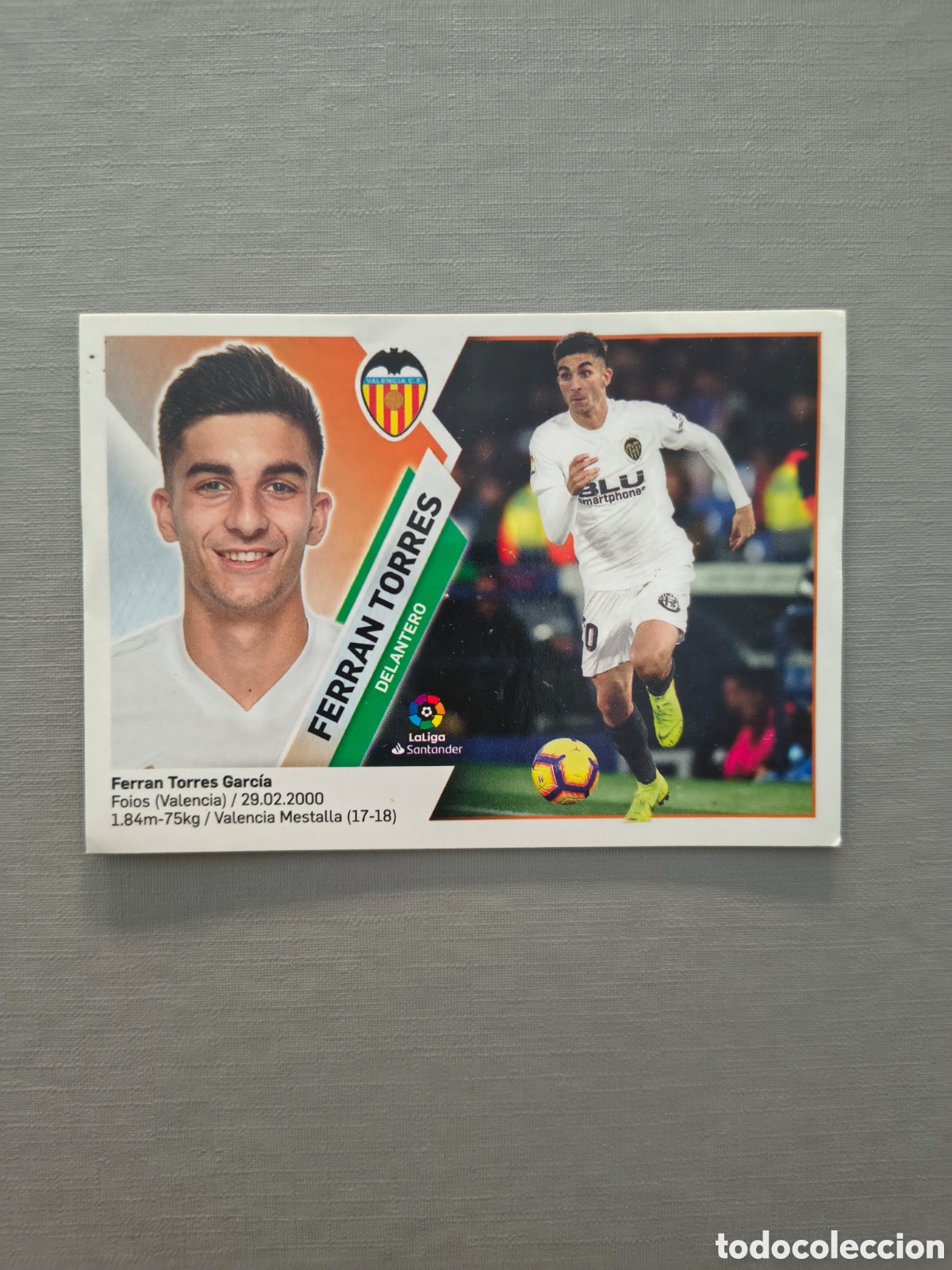 Figurine di Calcio: PANINI LIGA ESTE 2019 2020 19 20 F&Uacute;TBOL - CROMO 14B FERRAN TORRES VALENCIA CF 2&ordm;