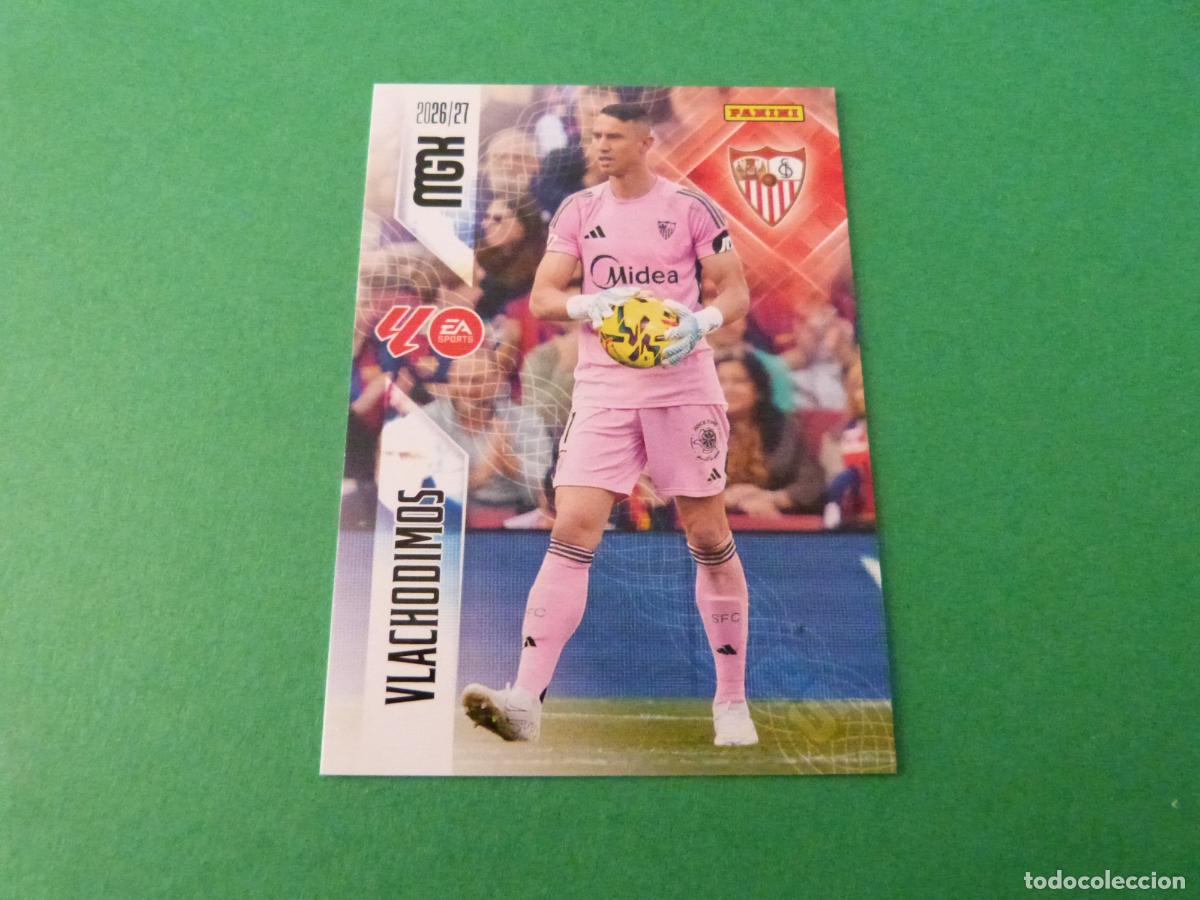 Figurine di Calcio: TRADING CARD FUTBOL VLACHODIMOS SEVILLA F.C. N&ordm; 326 LIGA MEGACRACKS 2026-2027/26-27 PANINI