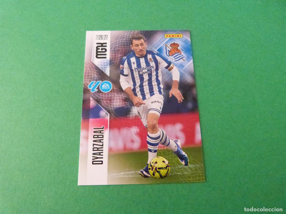 Cromos de f&uacute;tbol: TRADING CARD FUTBOL OYARZABAL REAL SOCIEDAD N&ordm; 324 LIGA MEGACRACKS 2026-2027/26-27 PANINI