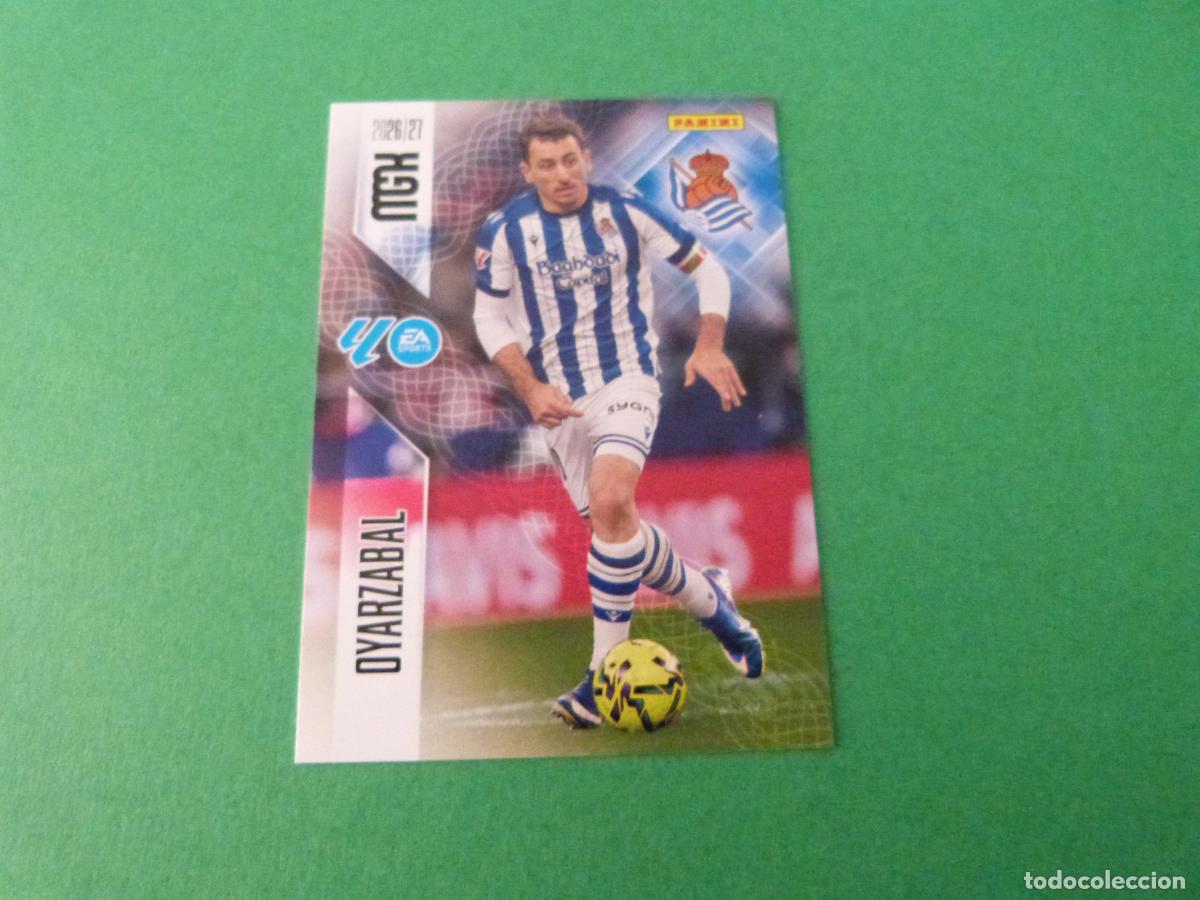 Cromos de f&uacute;tbol: TRADING CARD FUTBOL OYARZABAL REAL SOCIEDAD N&ordm; 324 LIGA MEGACRACKS 2026-2027/26-27 PANINI