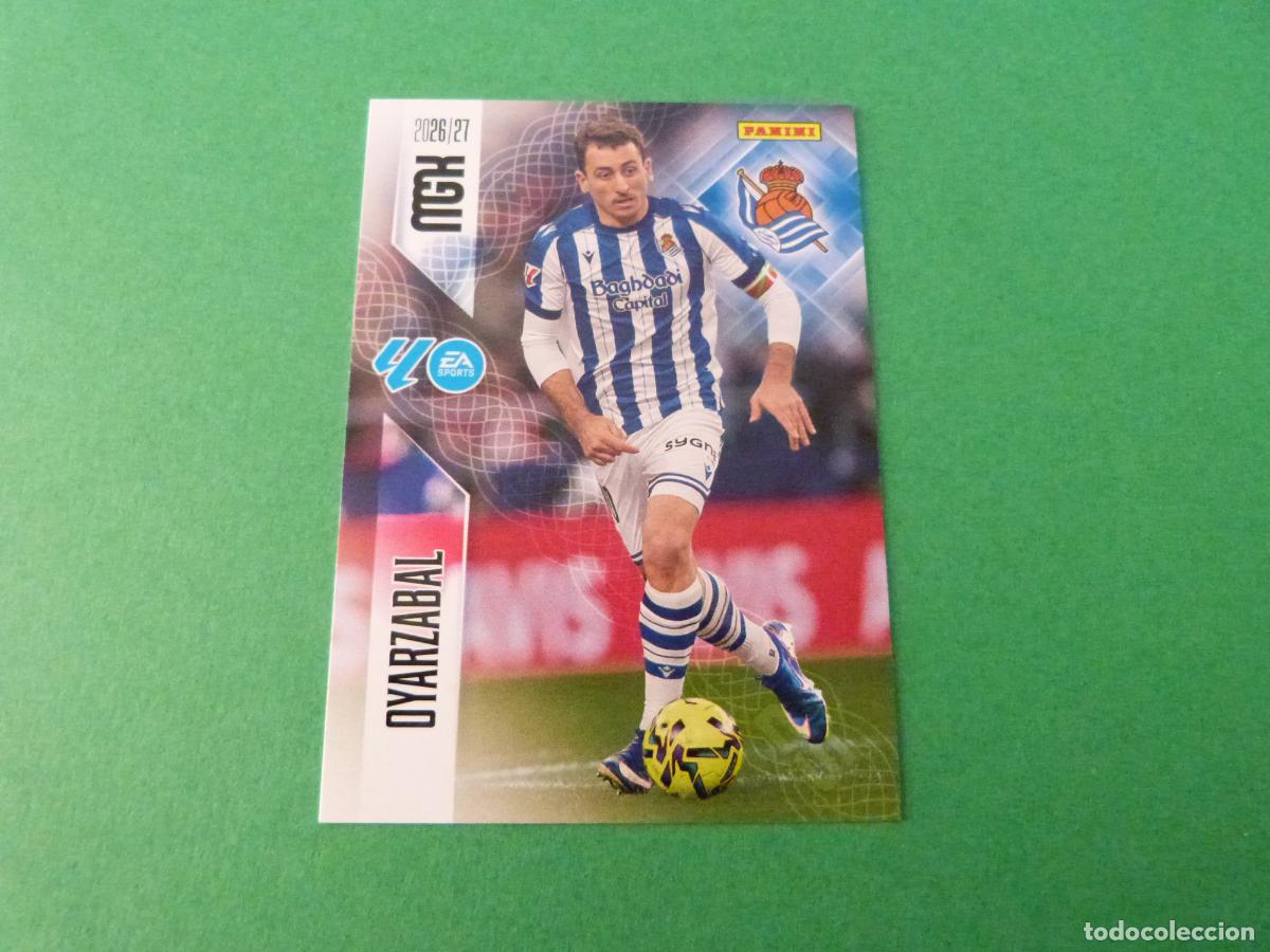 Cromos de f&uacute;tbol: TRADING CARD FUTBOL OYARZABAL REAL SOCIEDAD N&ordm; 324 LIGA MEGACRACKS 2026-2027/26-27 PANINI