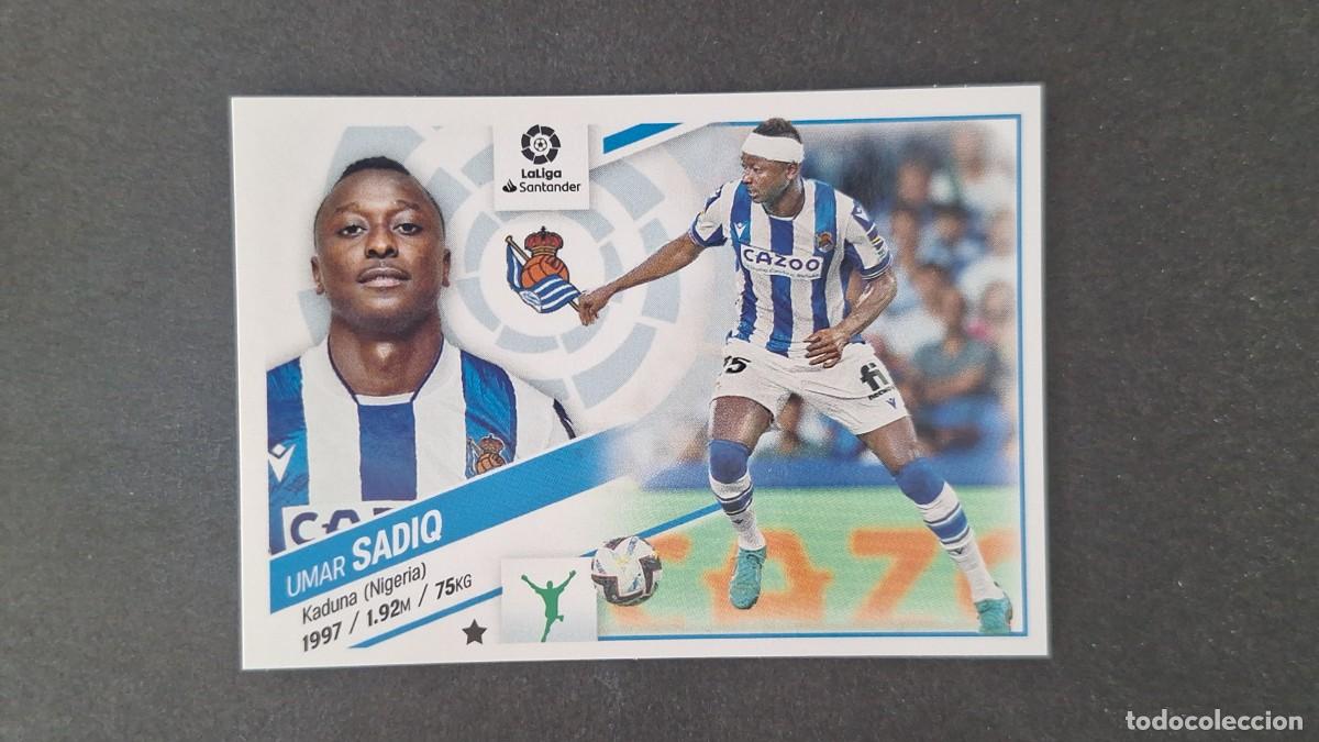 Cromos de f&uacute;tbol: L1 SADIQ REAL SOCIEDAD FICHAJE 61 LIGA ESTE 2022 2023 22 23 NUNCA PEGADO SIN PEGAR