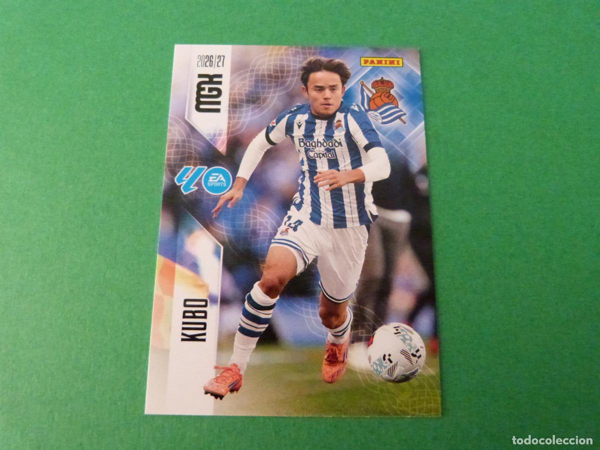 Cromos de f&uacute;tbol: TRADING CARD FUTBOL KUBO REAL SOCIEDAD N&ordm; 323 LIGA MEGACRACKS 2026-2027/26-27 PANINI