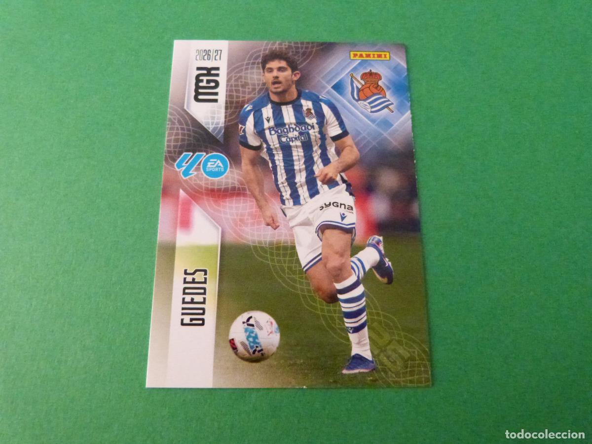 Cromos de f&uacute;tbol: TRADING CARD FUTBOL GUEDES REAL SOCIEDAD N&ordm; 322 LIGA MEGACRACKS 2026-2027/26-27 PANINI