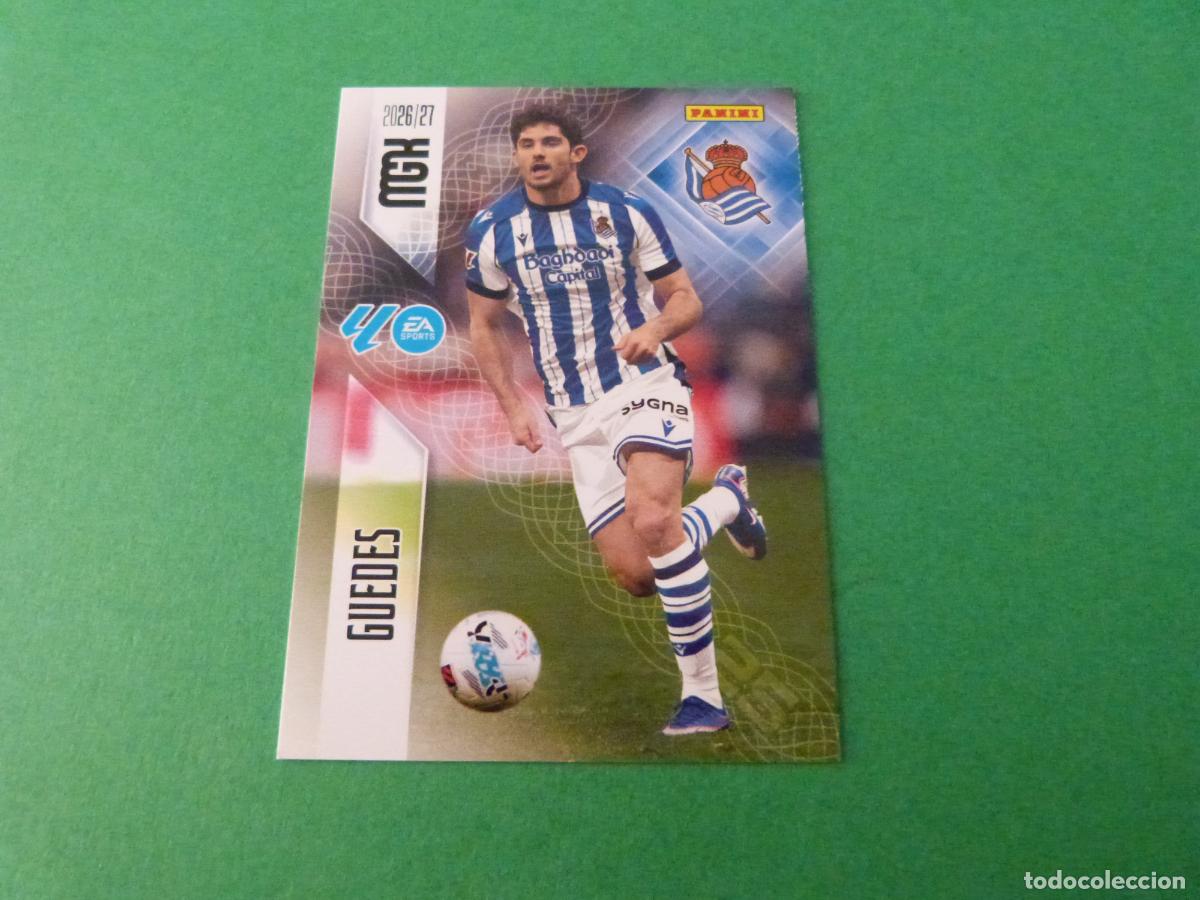 Cromos de f&uacute;tbol: TRADING CARD FUTBOL GUEDES REAL SOCIEDAD N&ordm; 322 LIGA MEGACRACKS 2026-2027/26-27 PANINI