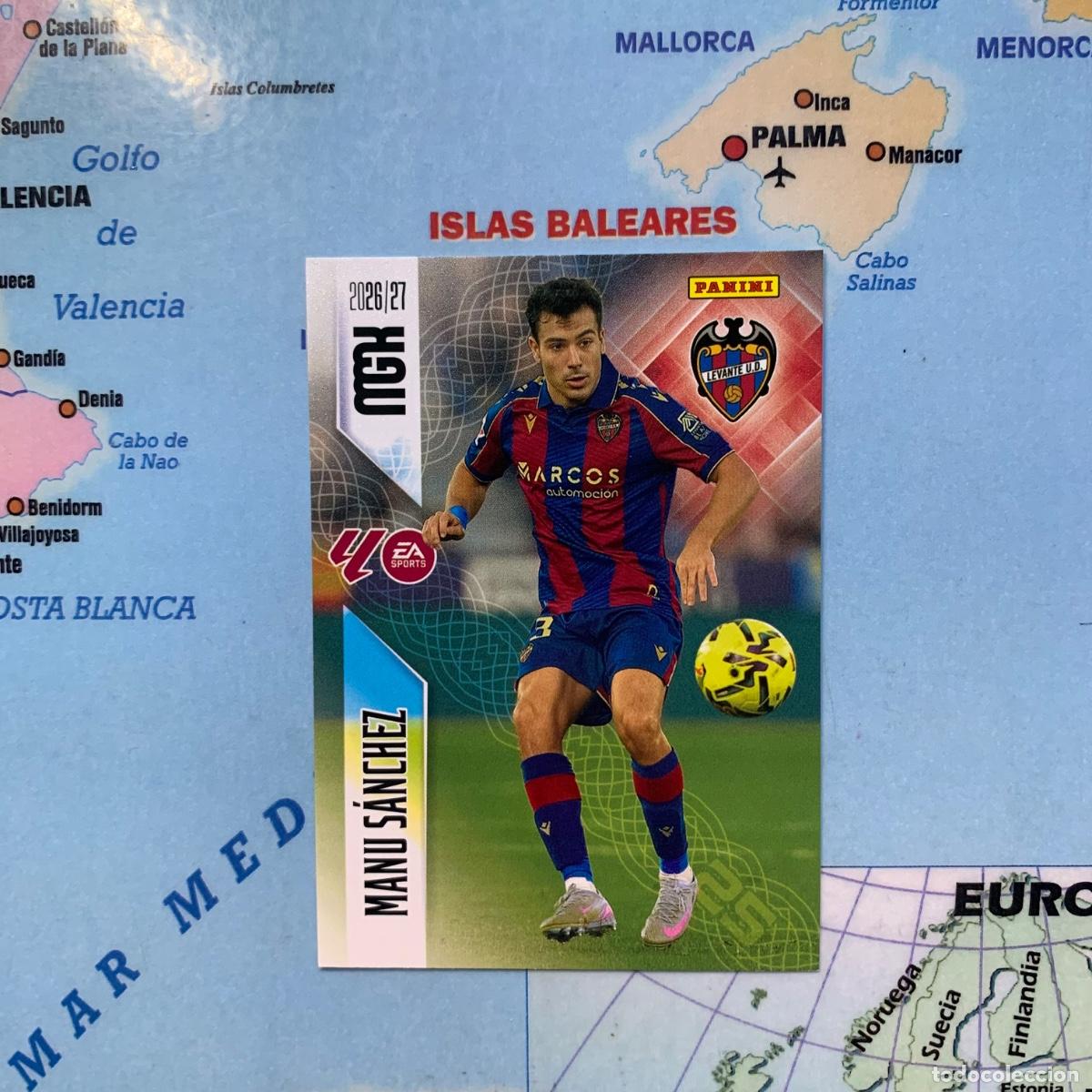 Cromos de f&uacute;tbol: Manu S&aacute;nchez n&uacute;mero 206 del Levante megacracks 26-27 2026-2027