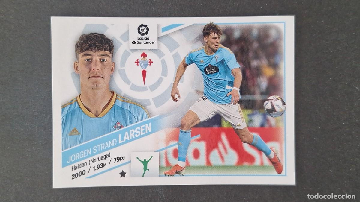Fu&szlig;ball-Sticker: L1 LARSEN CELTA DE VIGO FICHAJE 64 LIGA ESTE 2022 2023 22 23 NUNCA PEGADO SIN PEGAR
