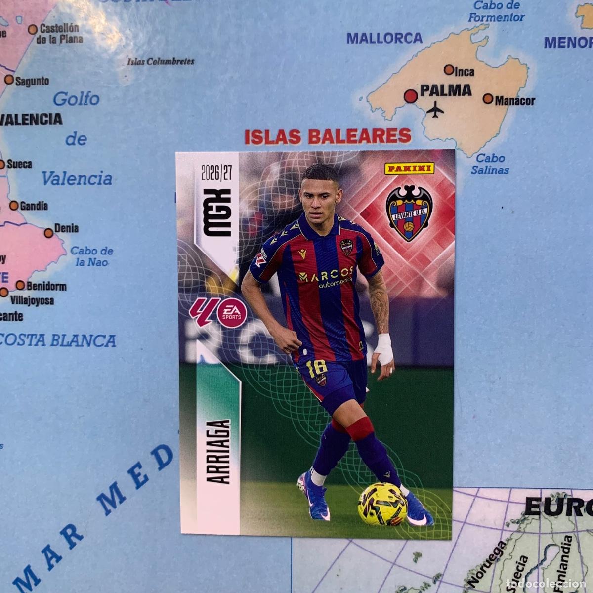 Fu&szlig;ball-Sticker: Arriaga n&uacute;mero 208 del Levante megacracks 26-27 2026-2027