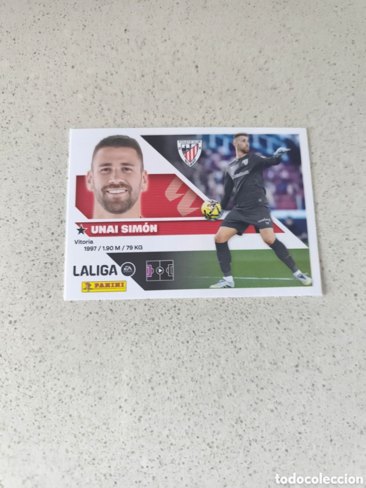 Cromos de f&uacute;tbol: CROMO NUMERO 3 UNAI SIM&Oacute;N ATHLETIC CLUB DE BILBAO. LIGA ESTE 26/27. PANINI.