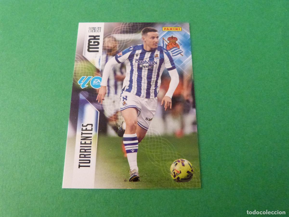 Cromos de f&uacute;tbol: TRADING CARD FUTBOL TURRIENTES REAL SOCIEDAD N&ordm; 316 LIGA MEGACRACKS 2026-2027/26-27 PANINI