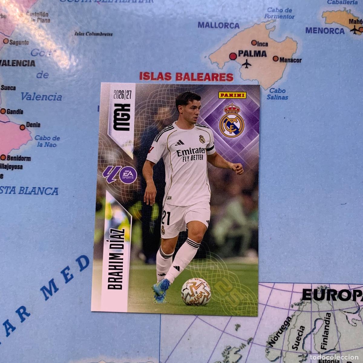 Cromos de f&uacute;tbol: Brahim D&iacute;az n&uacute;mero 230 del Real Madrid megacracks 26-27 2026-2027
