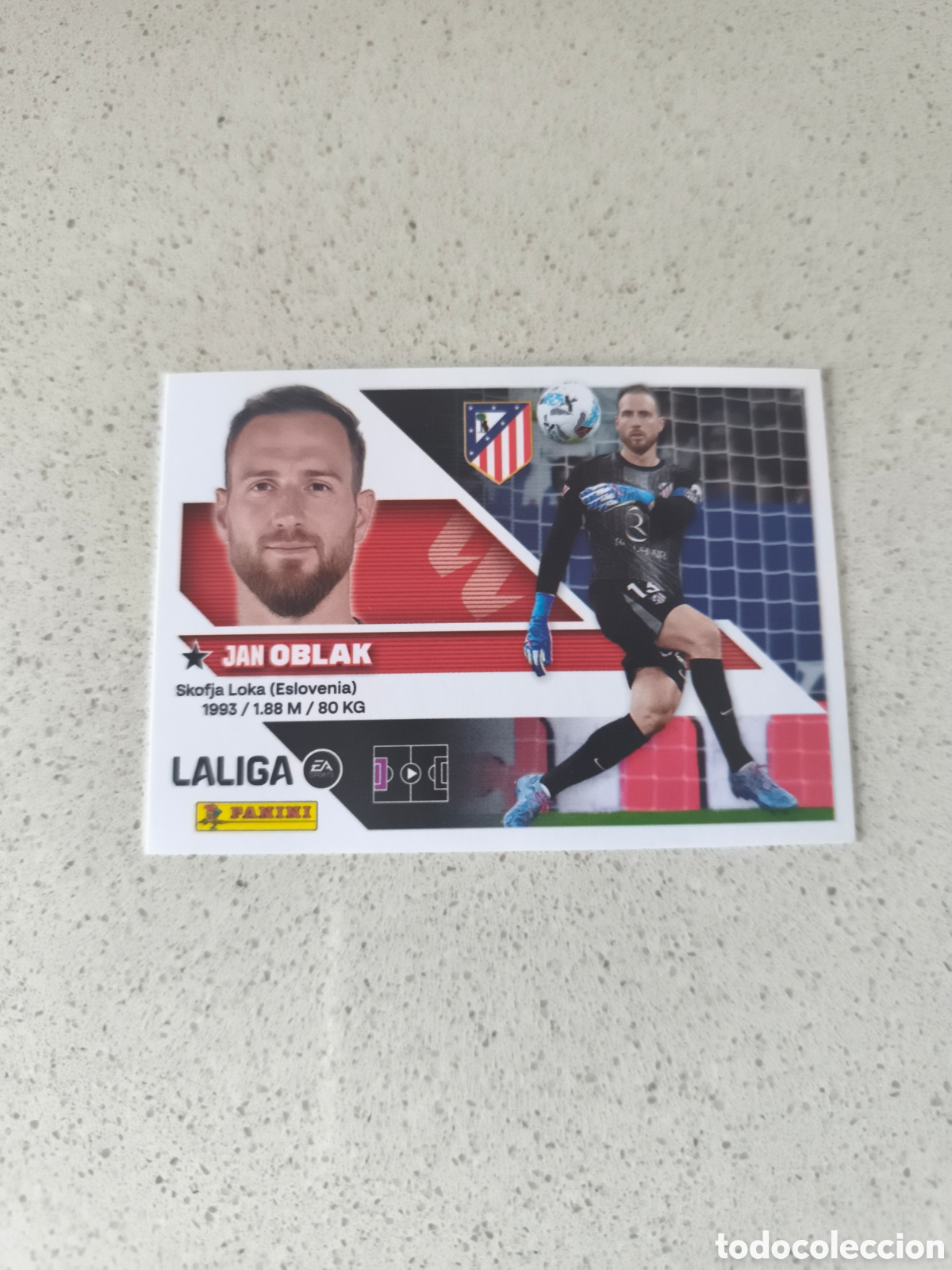 Cromos de f&uacute;tbol: CROMO NUMERO 3 OBLAK ATLETICO DE MADRID. LIGA ESTE 26/27. PANINI.