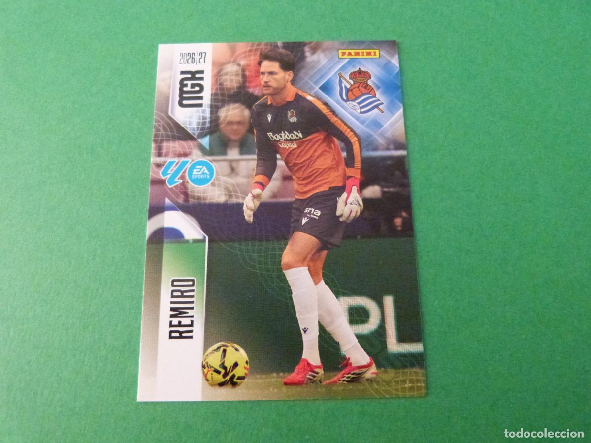 Cromos de f&uacute;tbol: TRADING CARD FUTBOL REMIRO REAL SOCIEDAD N&ordm; 308 LIGA MEGACRACKS 2026-2027/26-27 PANINI