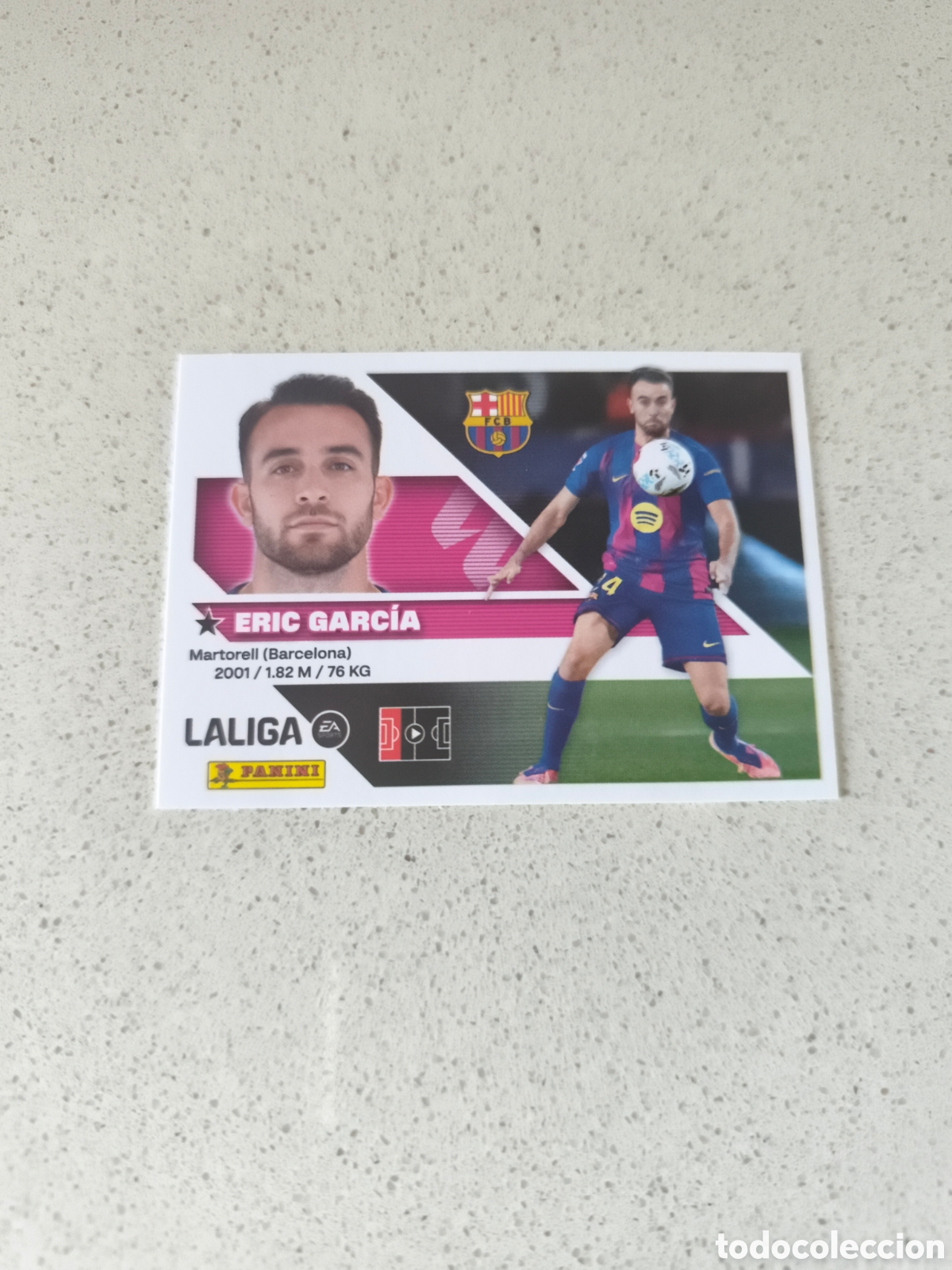 Cartes &agrave; collectionner de Football: CROMO NUMERO 11 EREIC GARC&Iacute;A FC BARCELONA. LIGA ESTE 26/27. PANINI.