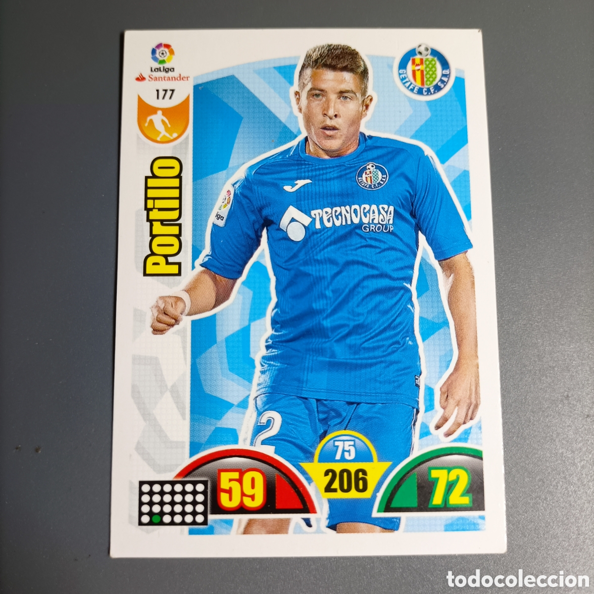 Cartes &agrave; collectionner de Football: ADRENALYN. LIGA 2017-2018 (GETAFE) №177 PORTILLO