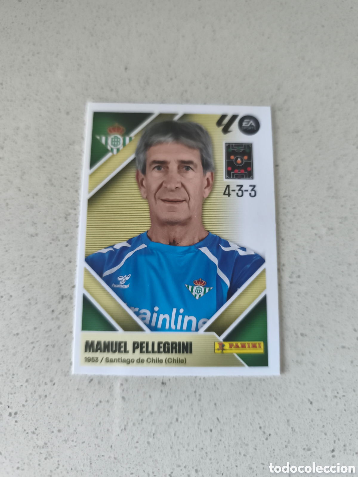Cromos de f&uacute;tbol: CROMO NUMERO 2 PELLEGRINI REAL BETIS. LIGA ESTE 26/27. PANINI.