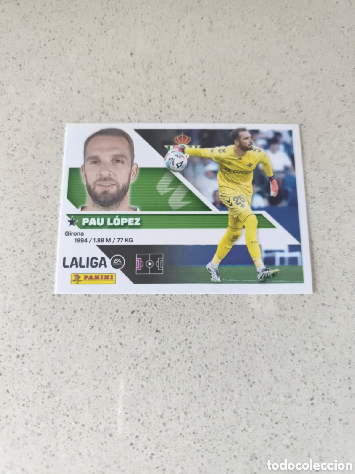 Cromos de f&uacute;tbol: CROMO NUMERO 4 PAU L&Oacute;PEZ REAL BETIS. LIGA ESTE 26/27. PANINI.