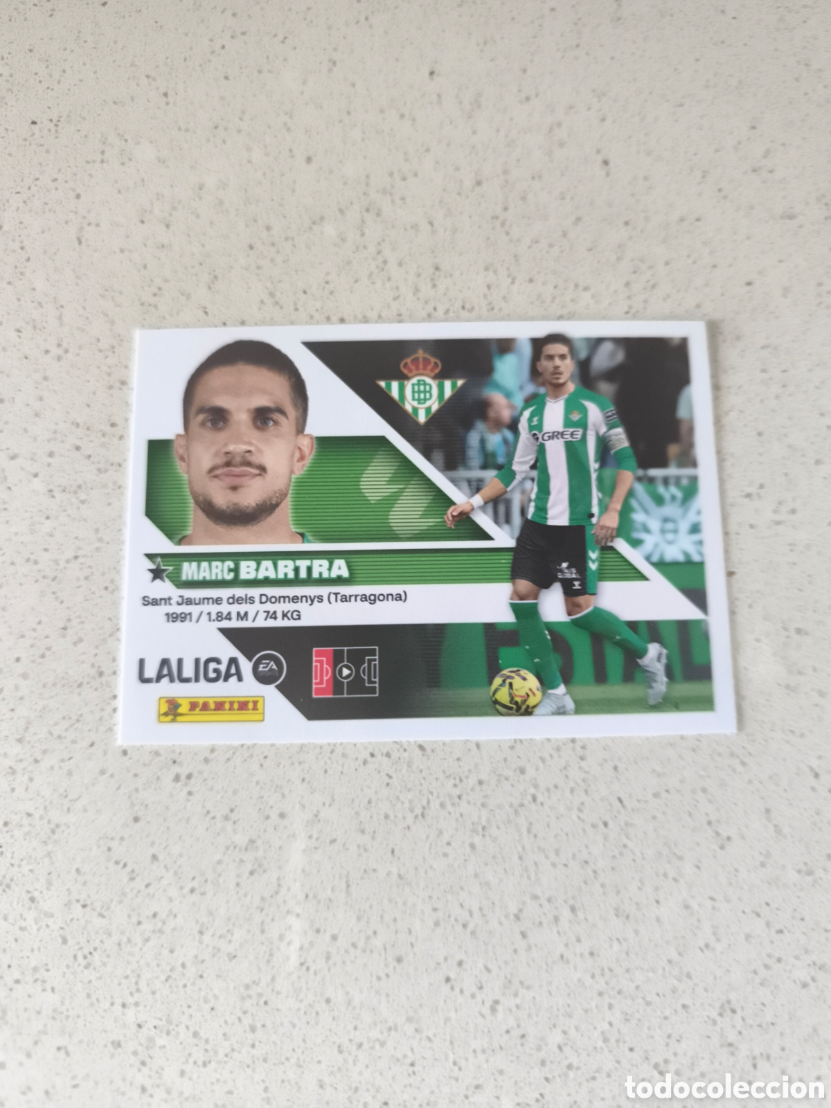 Cromos de f&uacute;tbol: CROMO NUMERO 7 BARTRA REAL BETIS. LIGA ESTE 26/27. PANINI.
