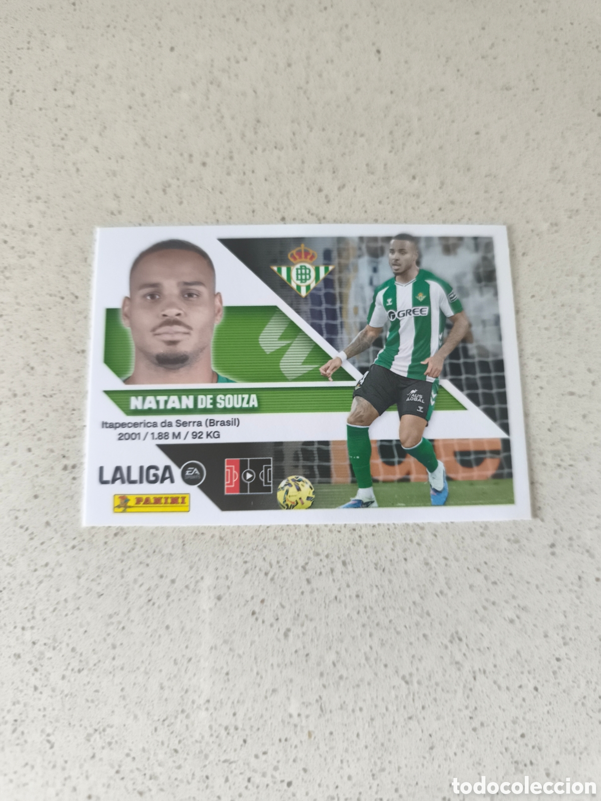 Cromos de f&uacute;tbol: CROMO NUMERO 8 NATAN REAL BETIS. LIGA ESTE 26/27. PANINI.