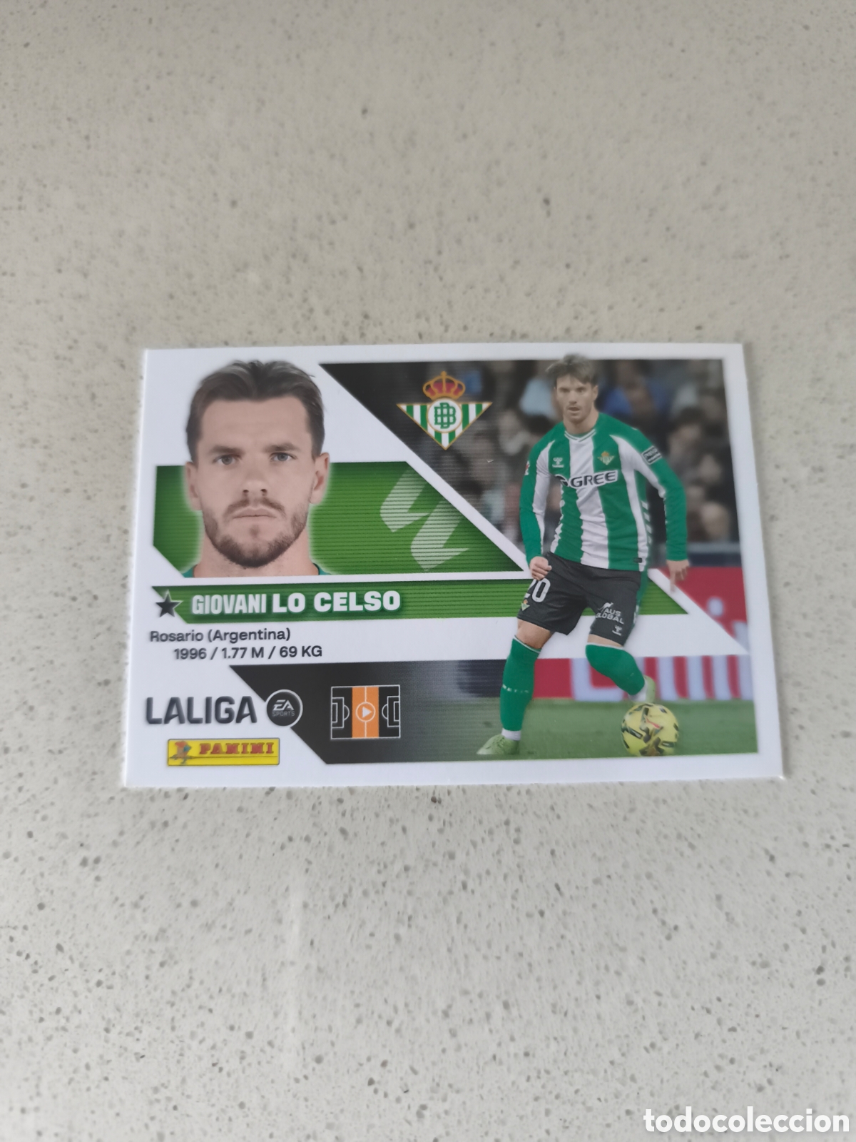 Cartes &agrave; collectionner de Football: CROMO NUMERO 14 LO CELSO REAL BETIS. LIGA ESTE 26/27. PANINI.