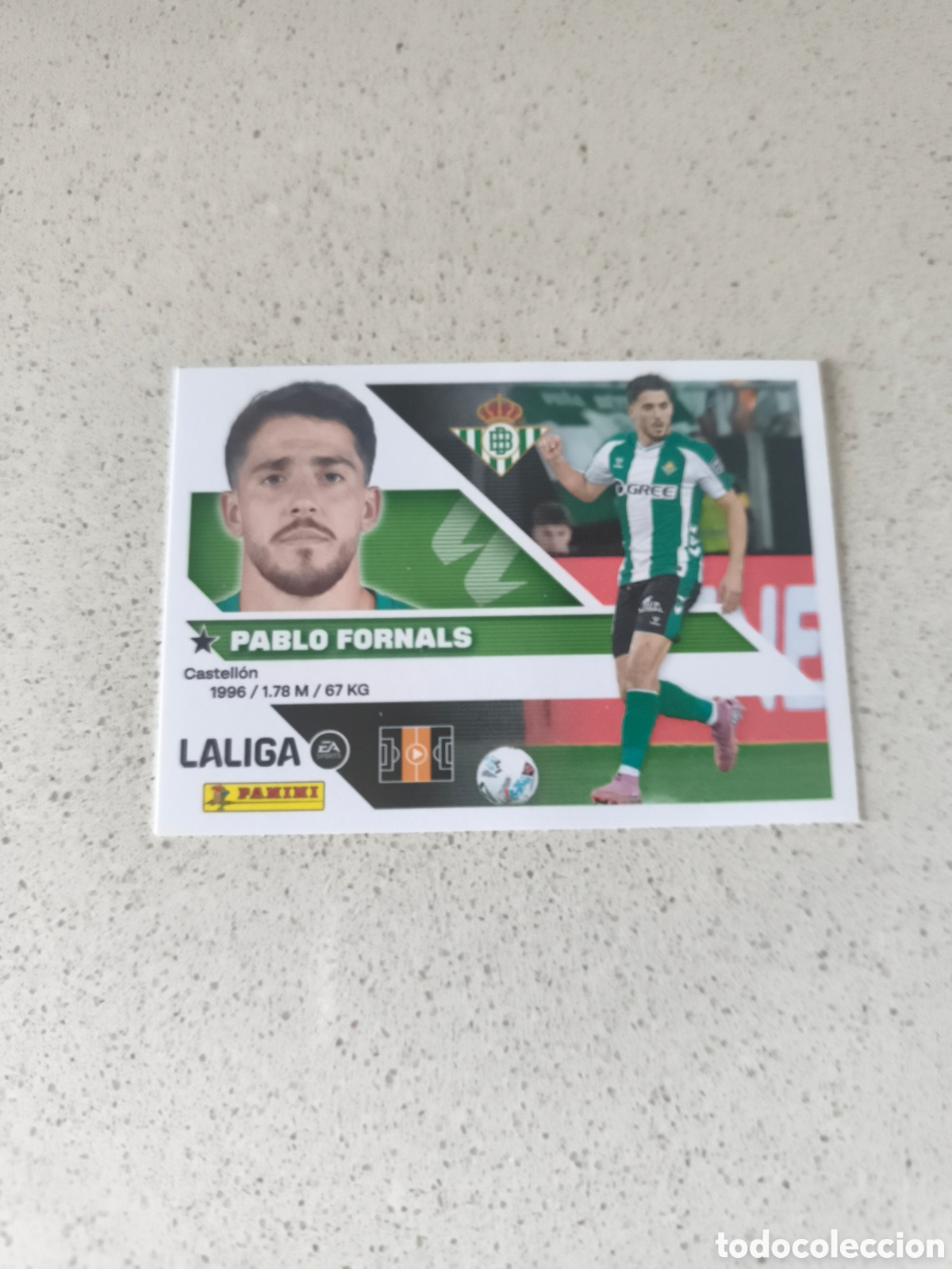 Cartes &agrave; collectionner de Football: CROMO NUMERO 15 FORNALS REAL BETIS. LIGA ESTE 26/27. PANINI.