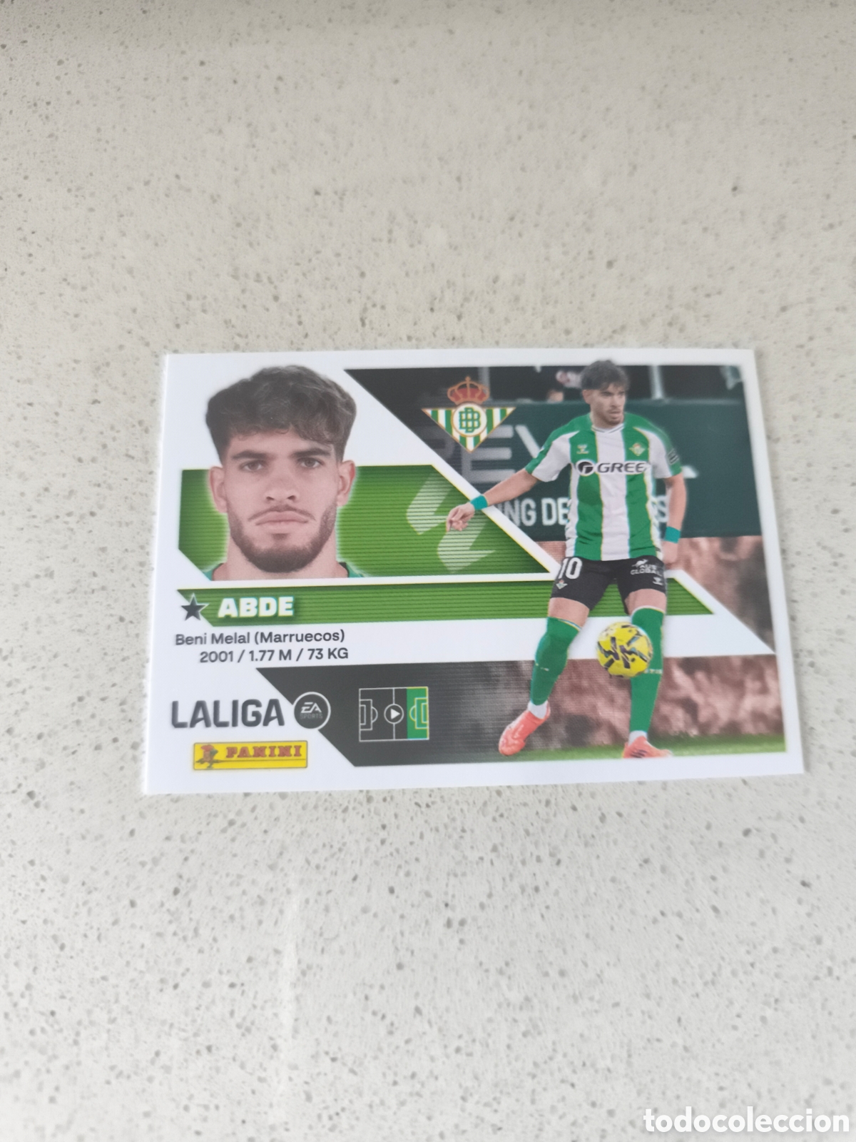 Cartes &agrave; collectionner de Football: CROMO NUMERO 20 ABDE REAL BETIS. LIGA ESTE 26/27. PANINI.