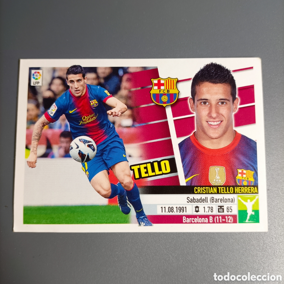 Cartes &agrave; collectionner de Football: STICKER PANINI ESTE. LIGA 2013-2014 (FC BARCELONA) №14B TELLO