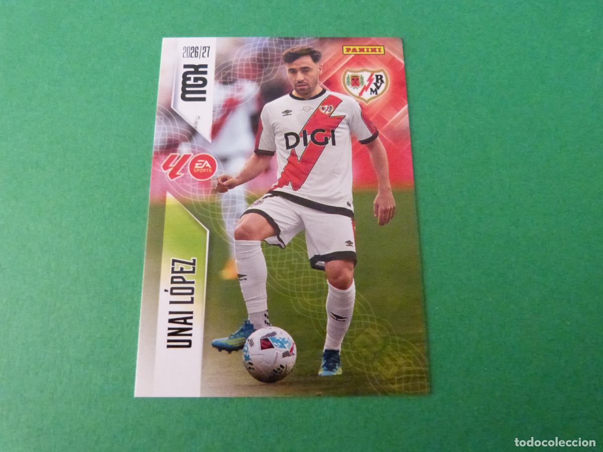 Cartes &agrave; collectionner de Football: TRADING CARD FUTBOL UNAI L&Oacute;PEZ RAYO VALLECANO N&ordm; 301 LIGA MEGACRACKS 2026-2027/26-27 PANINI